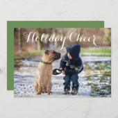 De vakantie juicht toe feestdagenkaart (Voorkant / Achterkant)