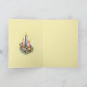 De vakantie Kerstmis dankt u Heilige Schrift Bedankkaart (Binnen)