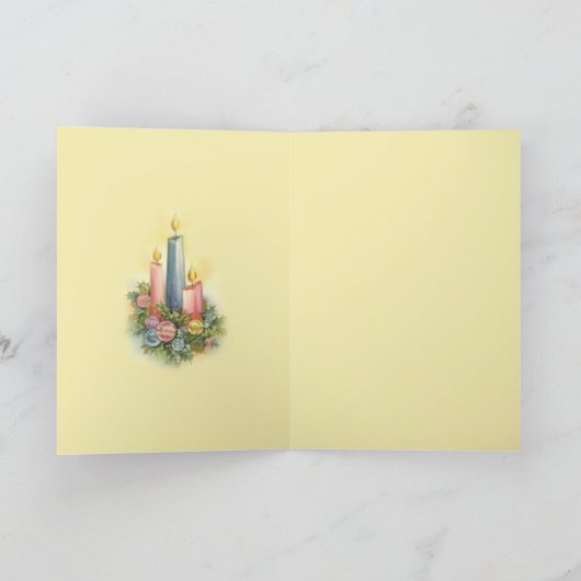 De vakantie Kerstmis dankt u Heilige Schrift Bedankkaart (Binnen)