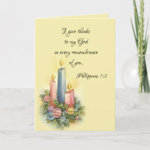 De vakantie Kerstmis dankt u Heilige Schrift Bedankkaart