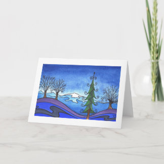 De vakantie/Kerstmiskaart van de winter, de Feestdagen Kaart
