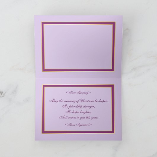 De vakantie schittert feestdagen kaart (Binnen)