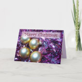 De vakantie schittert feestdagen kaart (Voorkant)