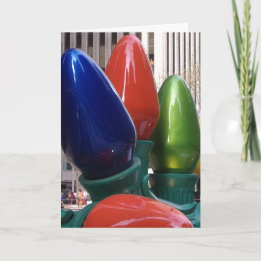 De vakantie steekt 3 aan feestdagen kaart (Voorkant)