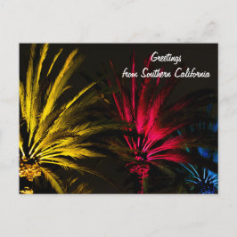 De vakantie steekt het Briefkaart van de Palm aan