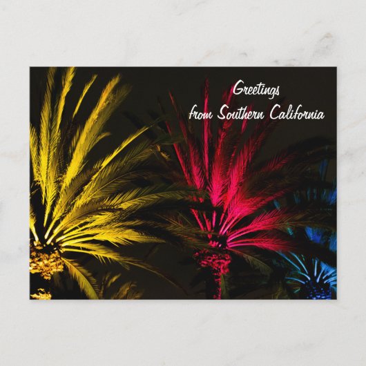 De vakantie steekt het Briefkaart van de Palm aan (Voorkant)