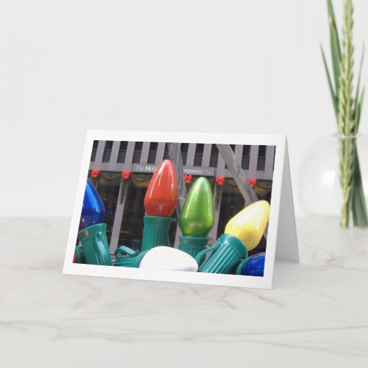 De vakantie steekt Kaart 1 aan (Voorkant)