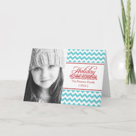 De Vakantie van de Chevron van de heup juicht Feestdagen Kaart