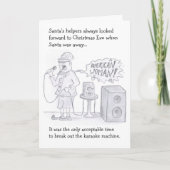 De Vakantie van de karaoke Feestdagen Kaart (Voorkant)