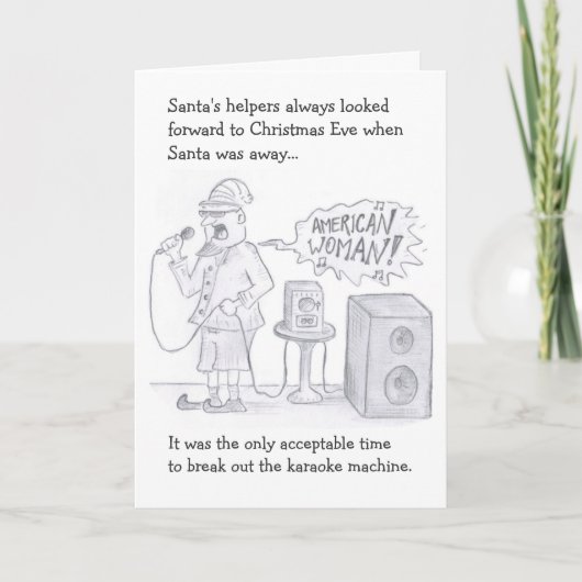 De Vakantie van de karaoke Feestdagen Kaart (Voorkant)