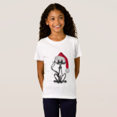 De Vakantie van de Kat van Kerstmis T-shirt (Voorkant volledig)
