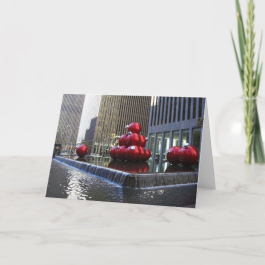 De Vakantie van de Stad van New York Feestdagen Kaart (Voorkant)