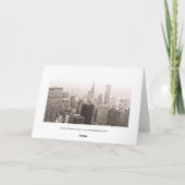 De Vakantie van de Stad van New York Feestdagen Kaart (Achterkant)