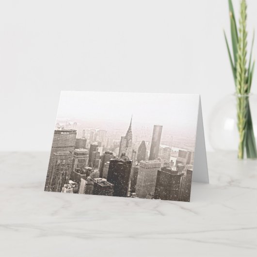 De Vakantie van de Stad van New York Feestdagen Kaart (Voorkant)