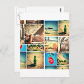 De vakantie van de zomer briefkaart (Voorkant / Achterkant)