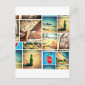 De vakantie van de zomer briefkaart (Voorkant)