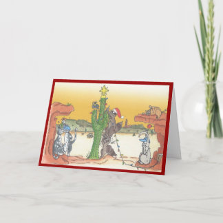 De Vakantie van de Zonsondergang van Arizona Feestdagen Kaart