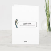 De Vakantie van Froggie Feestdagen Kaart (Achterkant)