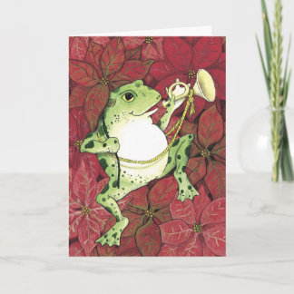 De Vakantie van Froggie Feestdagen Kaart