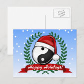 De Vakantie van het Symbool van Yang van Yin Feestdagenkaart (Voorkant / Achterkant)