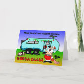 De Vakantie van Kerstmis van Claus van Bubba Feestdagen Kaart (Voorkant)