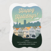 De Vakantie van San Francisco Feestdagenkaart (Voorkant / Achterkant)