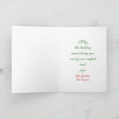 De Vakantie van Tenplate van de Foto van Kerstmis Feestdagen Kaart (Binnen)