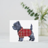 De Vakantie van Terrier van de steenhoop Feestdagenkaart (Staand voorkant)