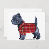 De Vakantie van Terrier van de steenhoop Feestdagenkaart (Voorkant / Achterkant)