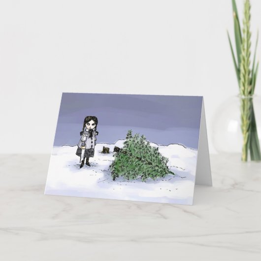 De vakantieboom verkopen feestdagen kaart (Voorkant)