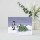 De vakantieboom verkopen feestdagenkaart (Staand voorkant)