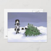 De vakantieboom verkopen feestdagenkaart (Voorkant / Achterkant)