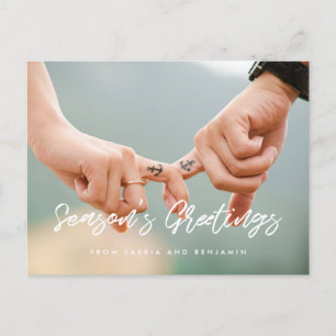 De vakantiefoto van Modern Season Greetings Briefkaart