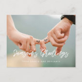 De vakantiefoto van Modern Season Greetings Briefkaart (Voorkant)