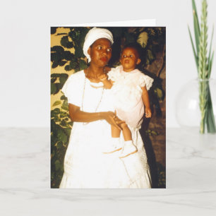 De vakantiekaart van de moeder en van het kind kaart