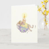 de vakantiekaart van de slaapmuis kaart (Gele Bloem)