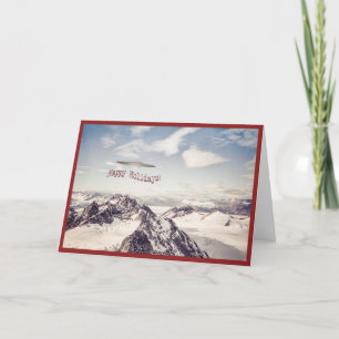 De vakantiekaart van het UFO Feestdagen Kaart