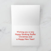 De vakantiekaart van Kerstmis van de Aap van de Feestdagen Kaart (Binnen)