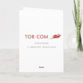 De vakantiekaart van Santaman Feestdagen Kaart (Achterkant)