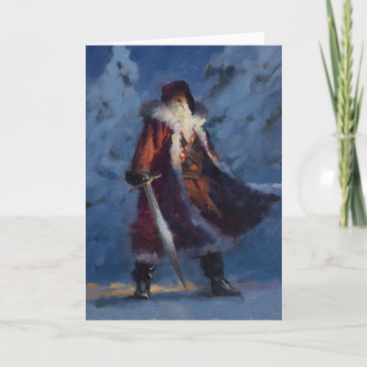 De vakantiekaart van Santaman Feestdagen Kaart (Voorkant)