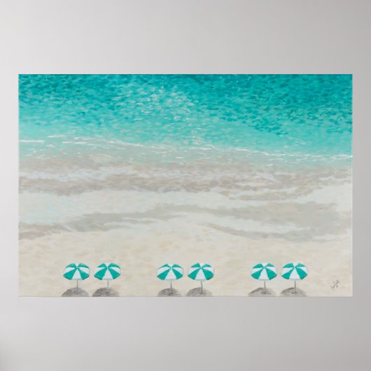 De vakantieposterprint - door Just Dahl Poster (Voorkant)