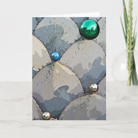 De vakantiewenskaart van de agave feestdagen kaart (Voorkant)