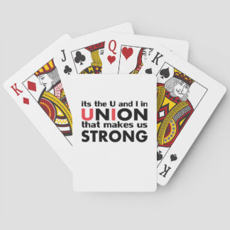 De vakbond die ons tot een sterke klassieker maakt pokerkaarten