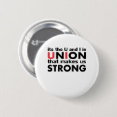 De vakbond die ons tot een sterke klassieker maakt ronde button 5,7 cm (Voorkant /achterkant)
