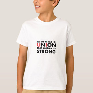 De vakbond die ons tot een sterke klassieker maakt t-shirt