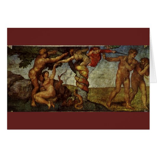 De val en verdrijving van Michelangelo, Tuin van E (Voorkant Horizontaal)