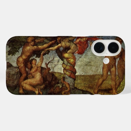 De val en verdrijving van Michelangelo, Tuin van E Case-Mate iPhone Case (Achterkant (horizontaal))