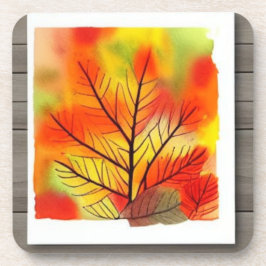 De val laat een spetter van kleur voor bier onderzetter