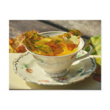 De val laat het Engelse Tea Autumn Cottage Briefka