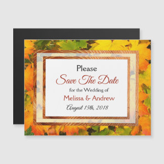 De val laat Magnetic sparen de Kaart van de Duwdag Magnetische Uitnodiging